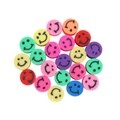 Polymer Clay Smiley Face Bead 100 pc Alternative Image