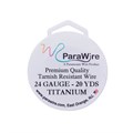 Parawire 24 Gauge (0.51mm) Titanium Colour Wire 20 Yard (18.2m) Spool Alternative Image