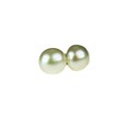 10-12mm Baroque Pearl Stud Earring with Sterling Silver Fittings in White Alternative Image