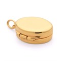 22x15mm Oval Hinged Locket Pendant Gold Plated Sterling Silver Vermeil Alternative Image