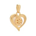 Heart Pendant with Fresh Water Pearl Gold Plated Sterling Silver Vermeil Alternative Image