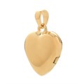 Heart Locket with CZ Pendant Gold Plated Sterling Silver Vermeil Alternative Image