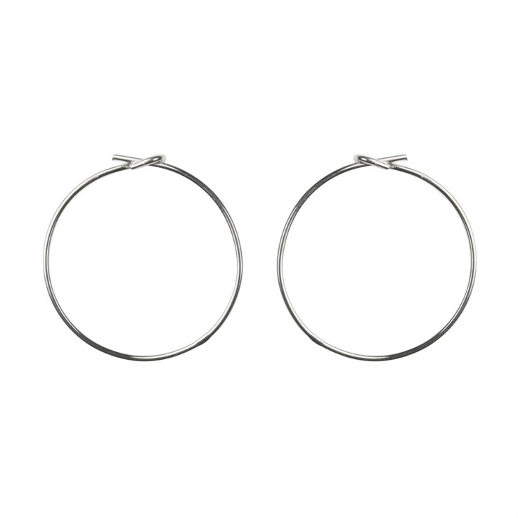 20mm Earhoop for Beading Sterling Silver (STS)