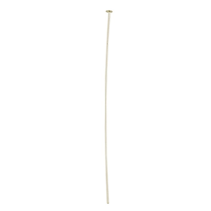 Head Pin 1" (25mm) Dia 0.60mm Gold Plated