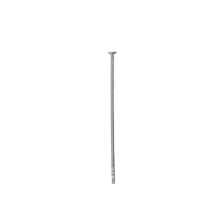 Value Headpin 0.75" Fine (0.51mm) Domed Head Sterling Silver (STS)