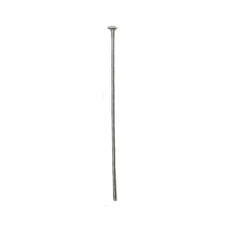 Value Headpin 1" Fine (0.51mm) Domed Head Sterling Silver (STS)