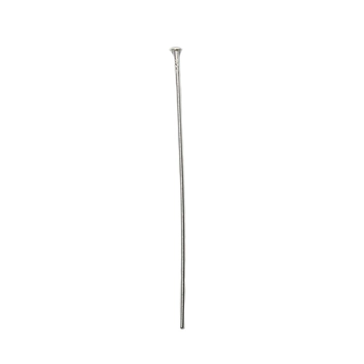 Value Headpin 1.25" Fine (0.51mm) Domed Head Sterling Silver (STS)