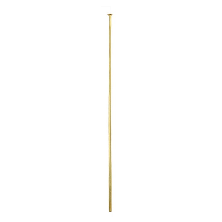 Headpin 3" Thick Soft (76mm) Dia 0.78mm  Gold Plated