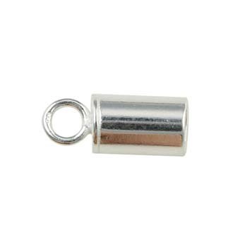 Cord End Fastener Small Sterling Silver (STS)