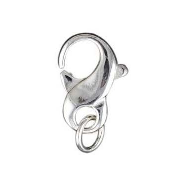 Large Oval Trigger Catch Clasp (15mm) Sterling Silver (STS)