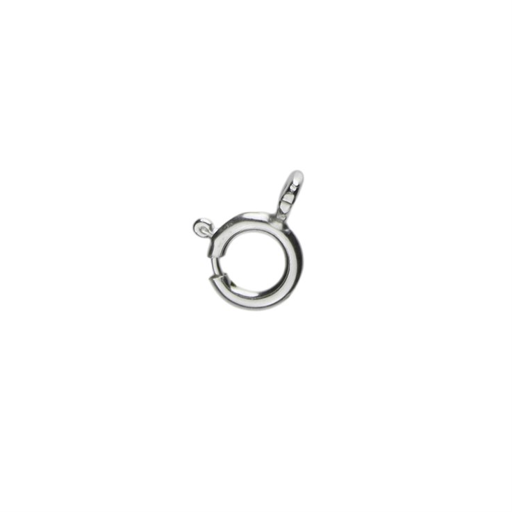 7.0mm Necklace/Bracelet Bolt Ring Clasp (Standard) Open Silver Filled (SF)