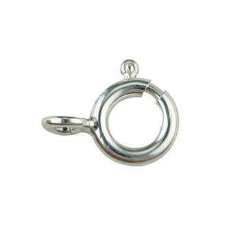 8mm  Bolt Ring Clasp (Standard) Open ECO Sterling Silver (STS)