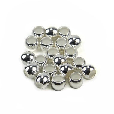 5mm Melon Bead with 4mm Hole Silver Plated (SP)