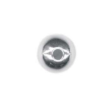 3.5mm Round Shiny Bead 1.6mm Hole ECO Sterling Silver (STS)