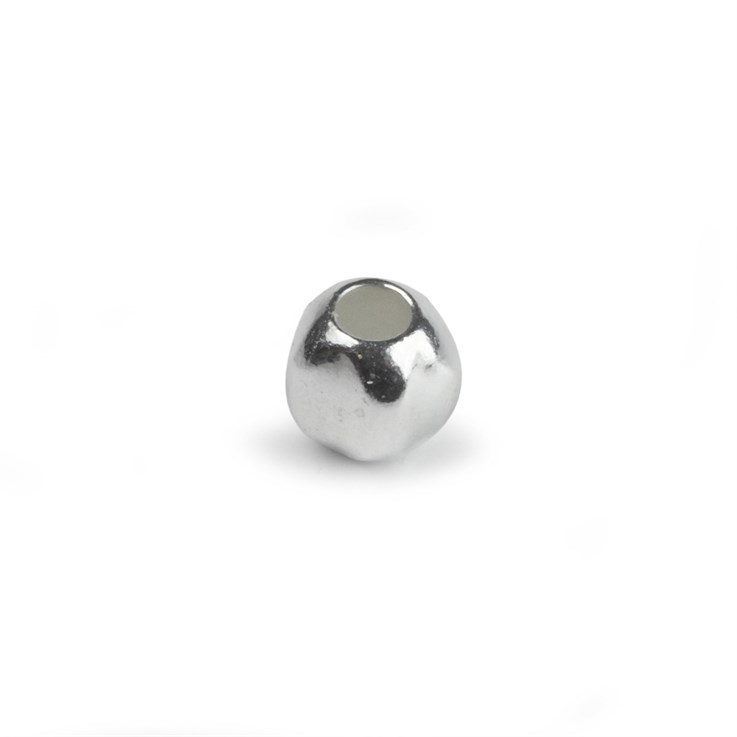 Superior 4mm Pentagon Shaped Bead with 2mm Hole Sterling Silver (STS)