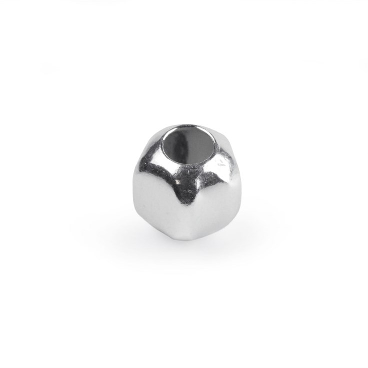 Superior 6mm Pentagon Shaped Bead with 3mm Hole Sterling Silver (STS)