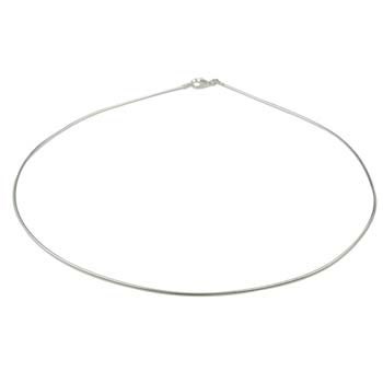 16" Thin Cable Wire Necklace with Trigger Catch Eco Sterling Silver (STS)  (Anti Tarnish)