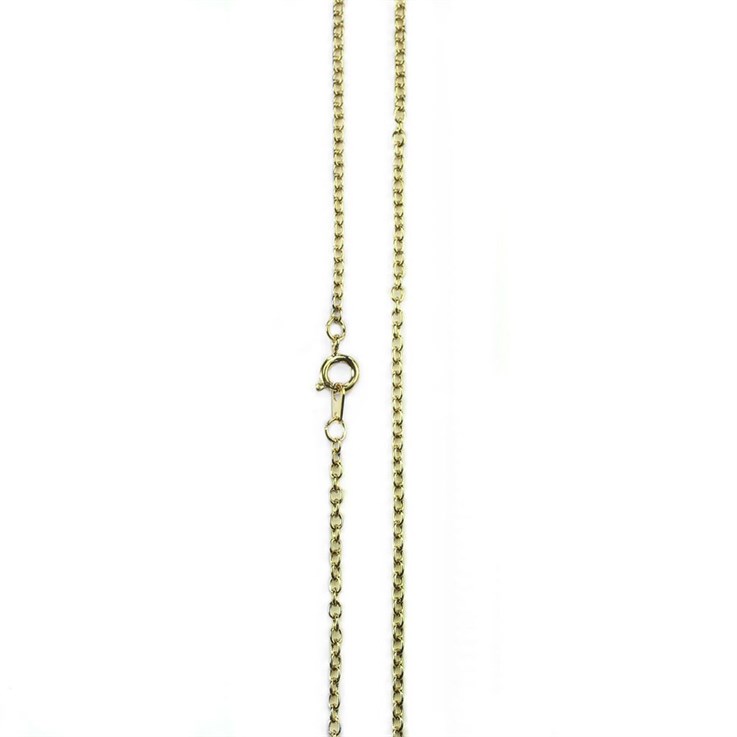 20" Medium Trace Chain Finished Necklace  Gold Plated
