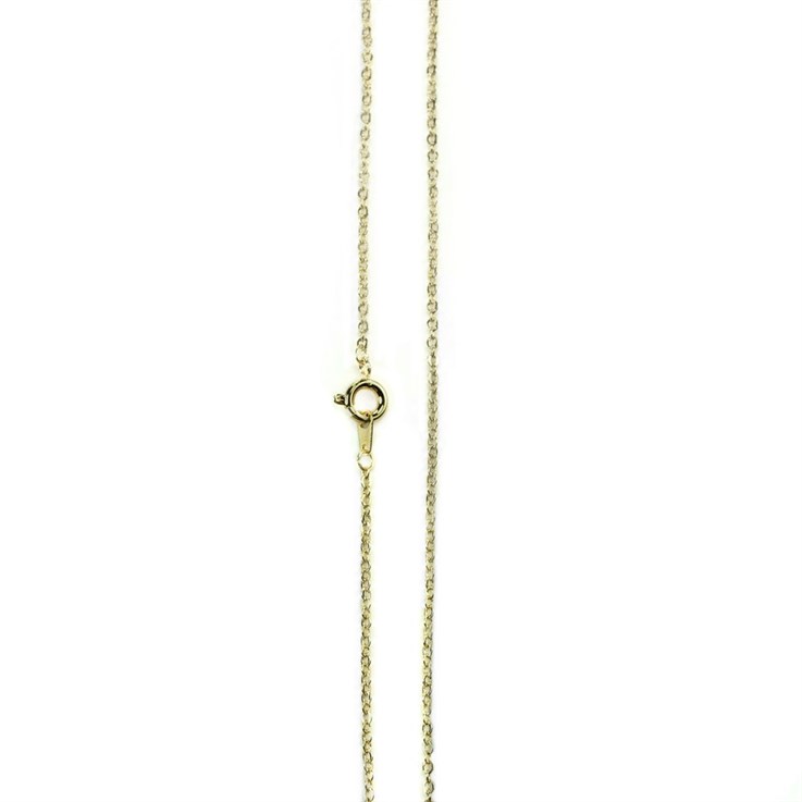 18" Fine Trace Chain Finished Necklace  Chain Gold Plated