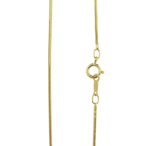18"  Snake Chain 1.0mm Diameter Finished Necklace Gold Filled