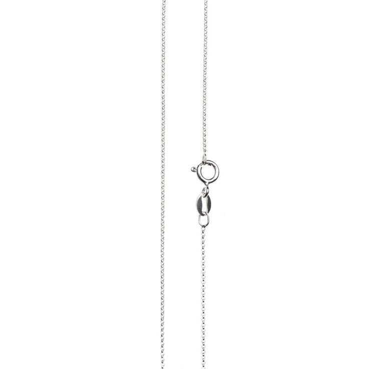 16" Superior Belcher Chain (Half Round Wire) ECO Sterling Silver (Anti Tarnish)