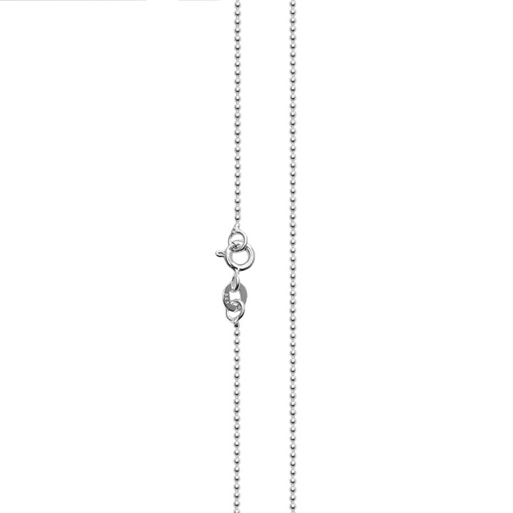 18" Standard Ball Chain 1mm Sterling Silver (STS)