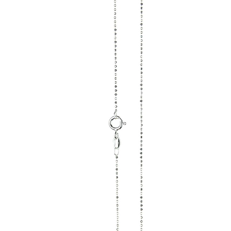 18" Superior Ball Chain 1.2mm Diamond Cut ECO Sterling Silver (STS)