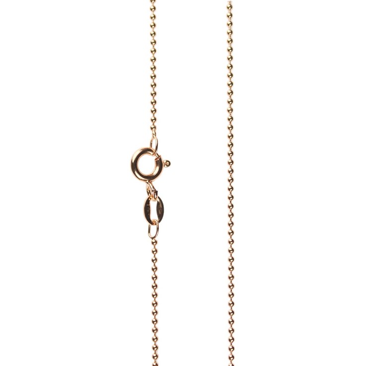 20" Superior Ball Chain 1.2mm Brass With Copper Plate (Suitable For Patina Finishing)