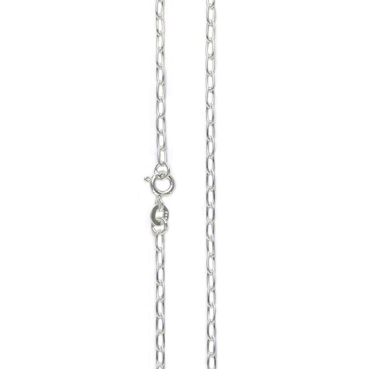 18" Trace Chain 0.60 Long Oval Sterling Silver (STS)