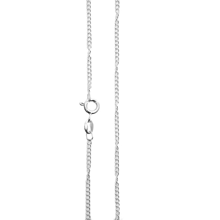 16" Curb Chain loose - wire dia 0.30mm Eco Sterling Silver (STS)