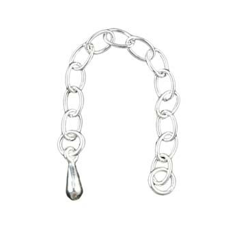 Extension Chain With Teardrop 2" Sterling Silver (STS)