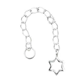 Extension Chain With Star 2" Sterling Silver (STS)