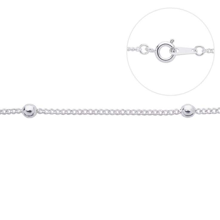 18" Satellite Chain Silver Plated