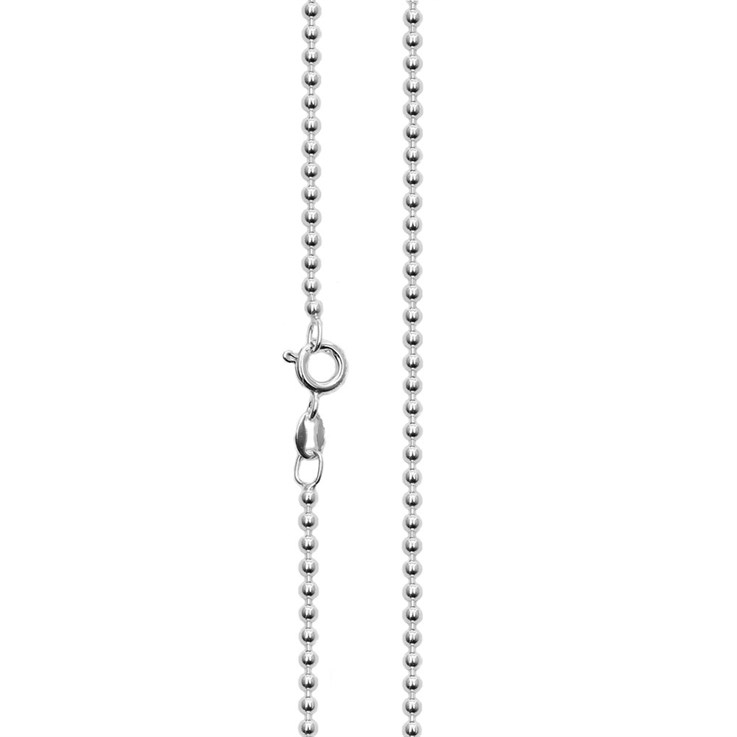 16" Superior Ball Chain 2mm ECO Sterling Silver (STS)