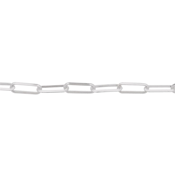 Triangular Paperclip Chain Loose By the Metre ECO Superior Sterling Silver (Anti Tarnish)