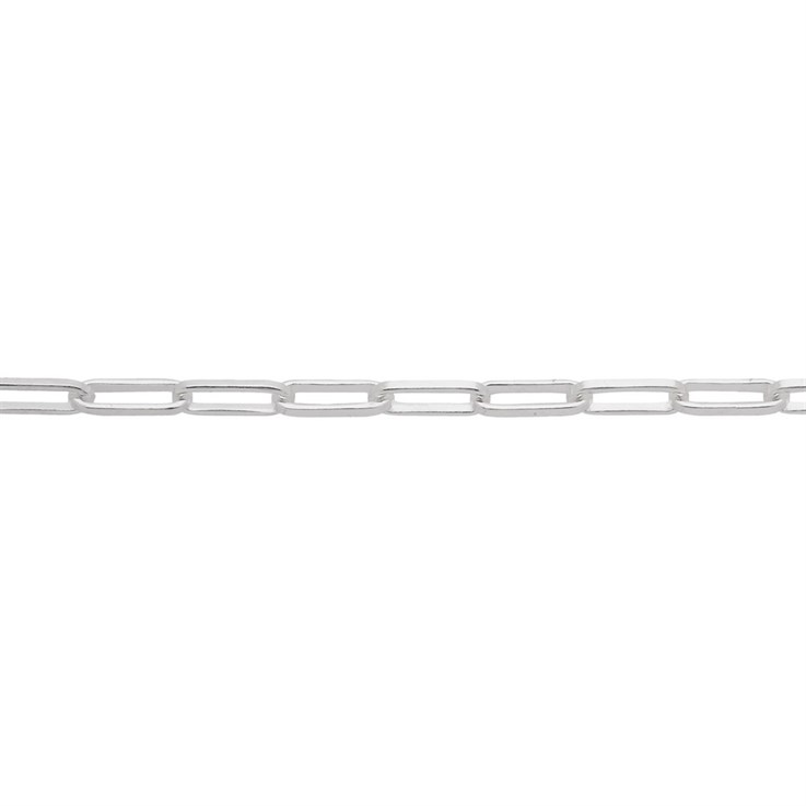 Mini Rectangle Trace Chain Loose By the Metre ECO Superior Sterling Silver (Anti Tarnish)