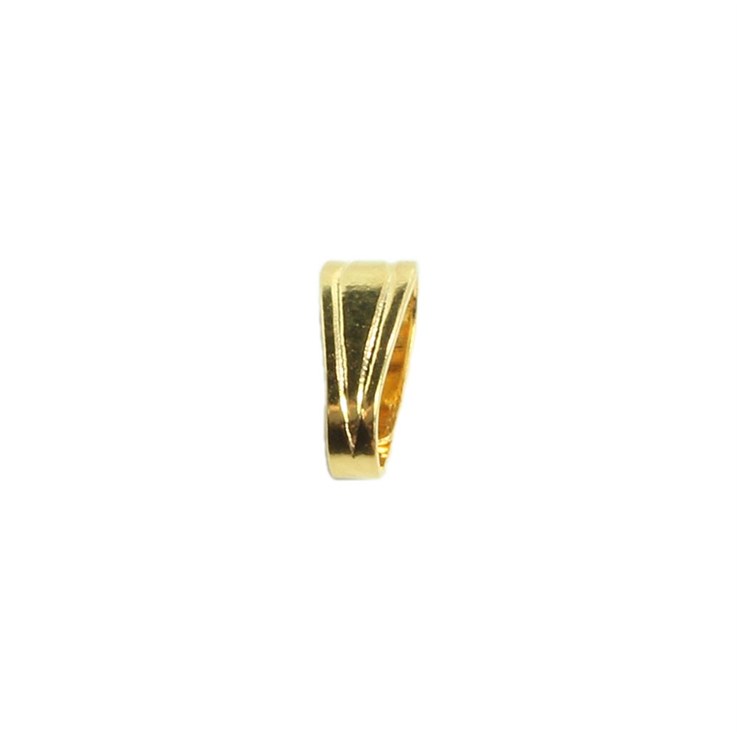 Spring Pendant Bail 6mm Gold Plated