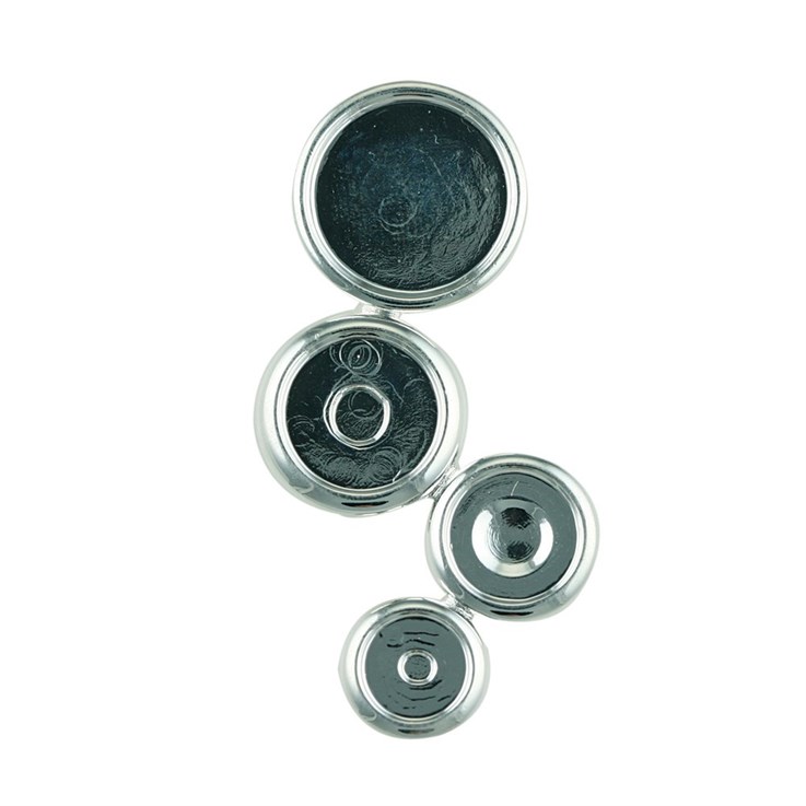 Pendant with 8mm 10mm 12mm and 15mm Cups for Cabochons Silver Plated
