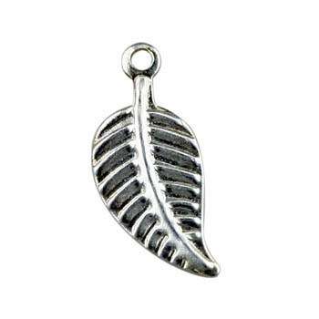 Leaf 12mm Pendant Silver Plated