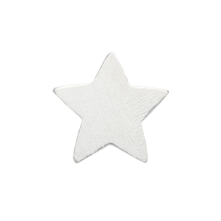 Solid Star Shape Solderable Accent 10mm STS Sterling Silver