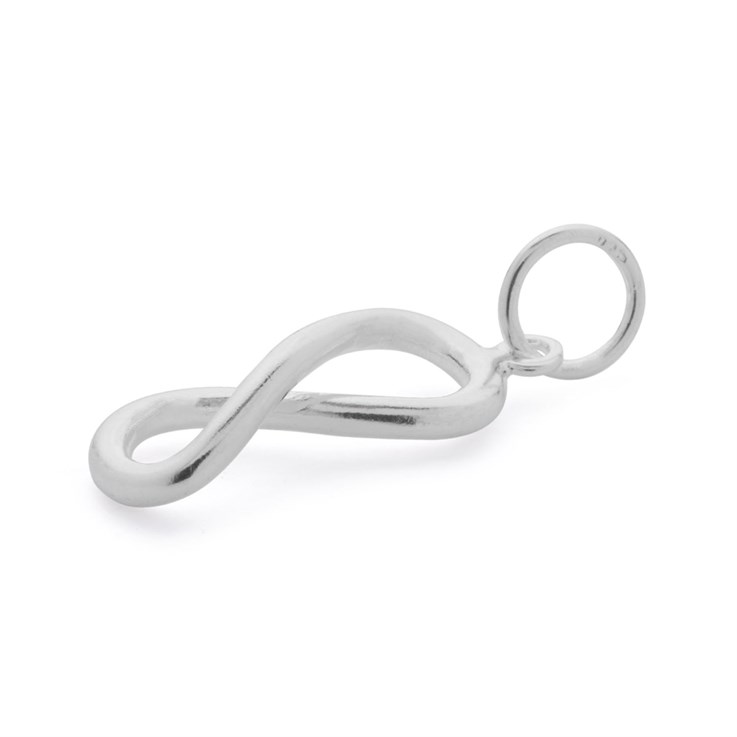Infinity Pendant 23x7mm Sterling Silver