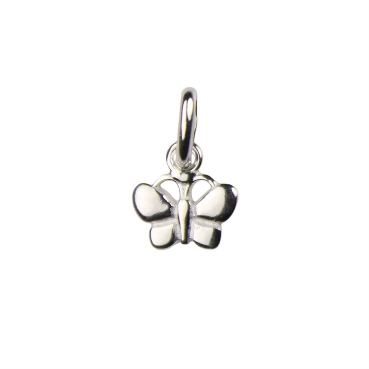 Butterfly Charm /Pendant 8mm Sterling Silver (STS)