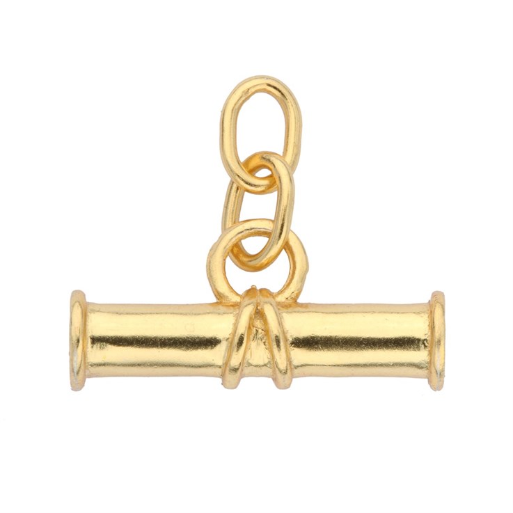 T-Bar Pendant Gold Plated Sterling Silver Vermeil
