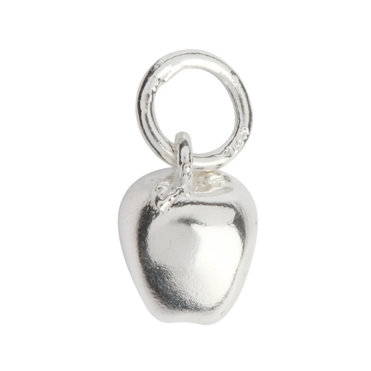 Apple 10mm Charm Pendant Sterling Silver