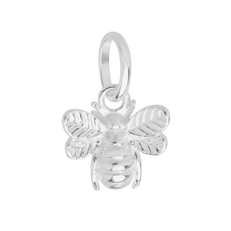 Bumble Bee Charm Pendant Sterling Silver