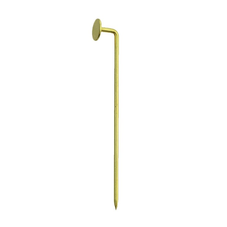 Stick Pin 38mm with 5mm Pad Gold Plated