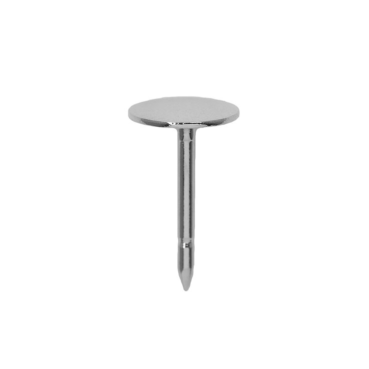 Tie Pin with 7mm Pad for Cabochon Silver Plated
