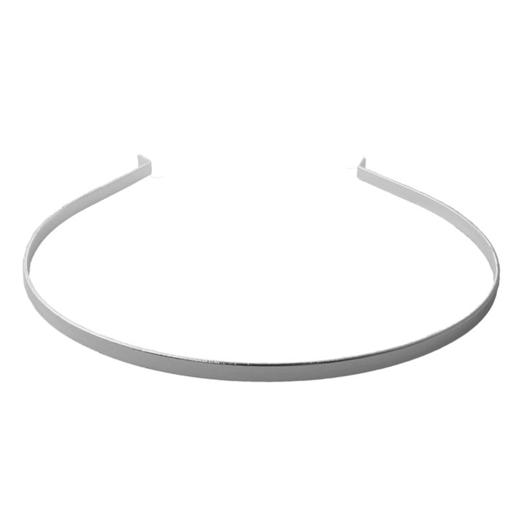 Large Plain Head Band (150mm long/125mm wide) Silver Plated