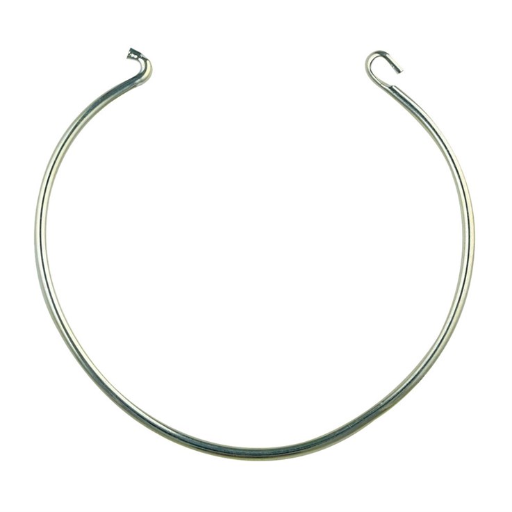 Wire Bangle - Medium Thick  Silver Plated