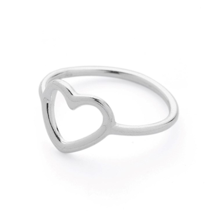 Heart Ring Size 6 (M) Sterling Silver